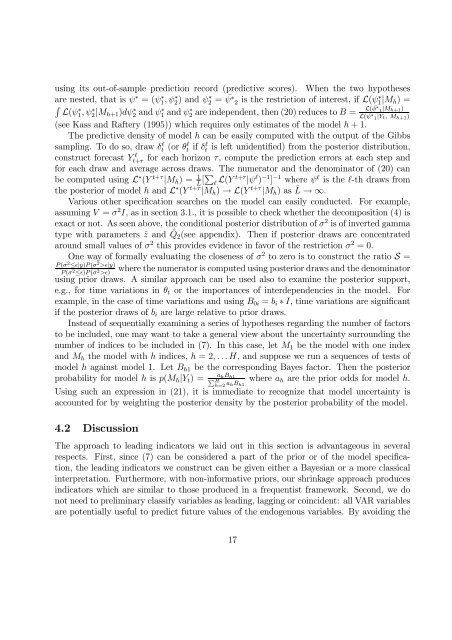 PANEL INDEX VAR MODELS: SPECIFICATION, ESTIMATION - Ivie