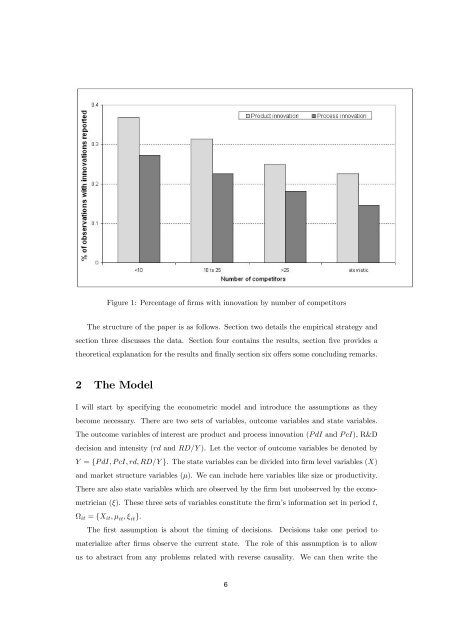 Competition, product and process innovation: an empirical ... - Ivie