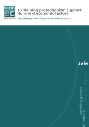 Individual preferences for import protection in small economies - Ivie