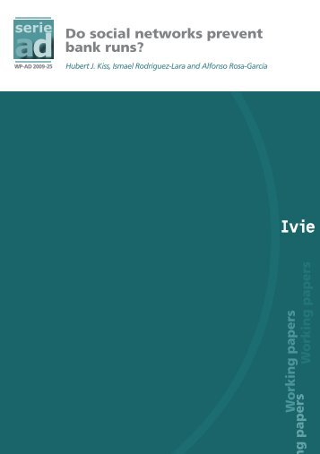 Do social networks prevent bank runs? serie - Ivie