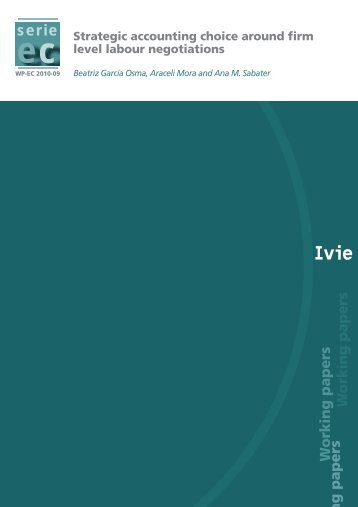 W orking papers W orking papers ng papers - Universidad Carlos III ...