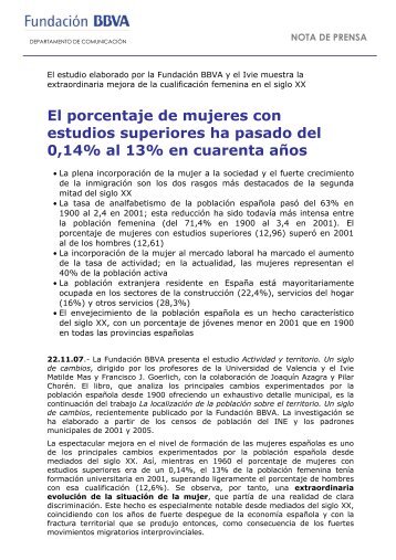 Nota de prensa - Ivie