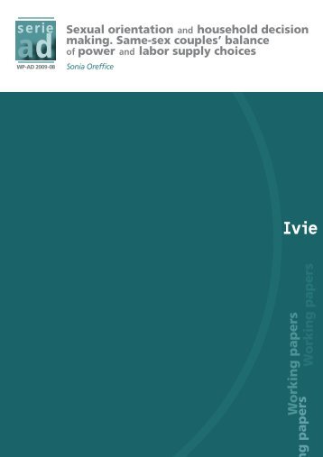 Sexual Orientation and Household Decision Making Same-sex ... - Ivie