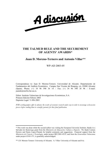 THE TALMUD RULE AND THE SECUREMENT OF ... - ResearchGate