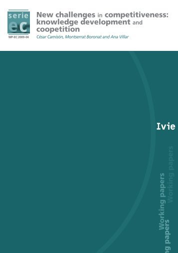 Strategic alliances could be an important source of distinctive ... - Ivie