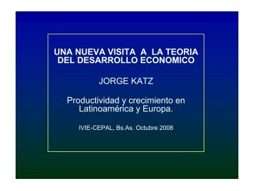 Una nueva visita a la teorÃ­a del desarrollo econÃ³mico - Ivie
