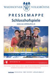 Pressemappe-Schlosshofspiele 2016 - In 80 Tagen um die Welt