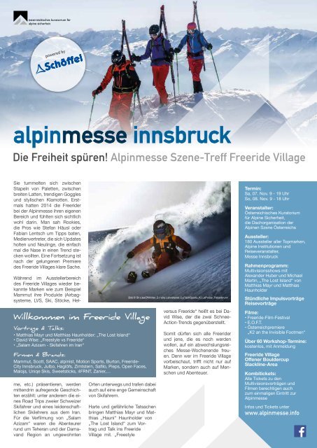 Freeheeler Telemark Magazin 2015/16 deutsch