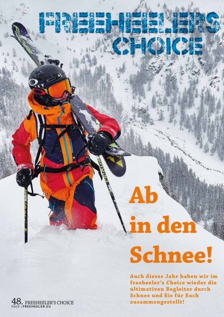 Freeheeler Telemark Magazin 2015/16 deutsch