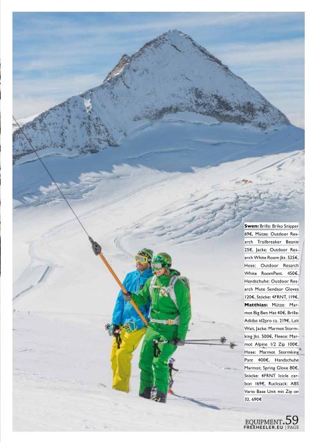 Freeheeler Telemark Magazin 2015/16 deutsch