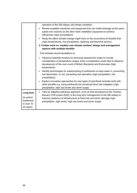 Tomorrow's Railway and Climate Change Adaptation Final Report