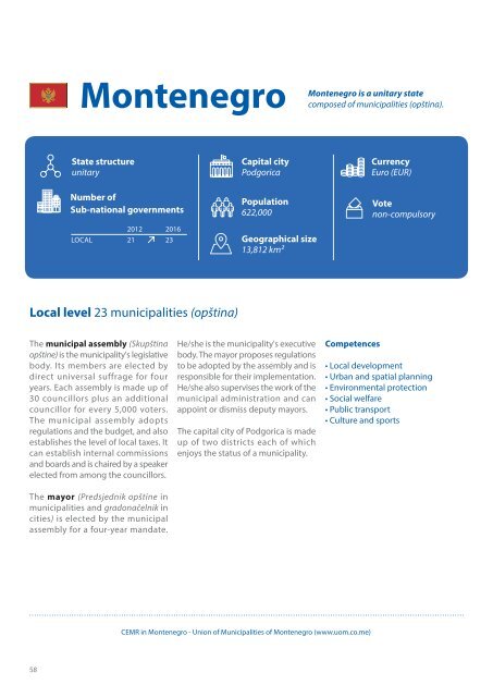 Local and Regional Governments in Europe