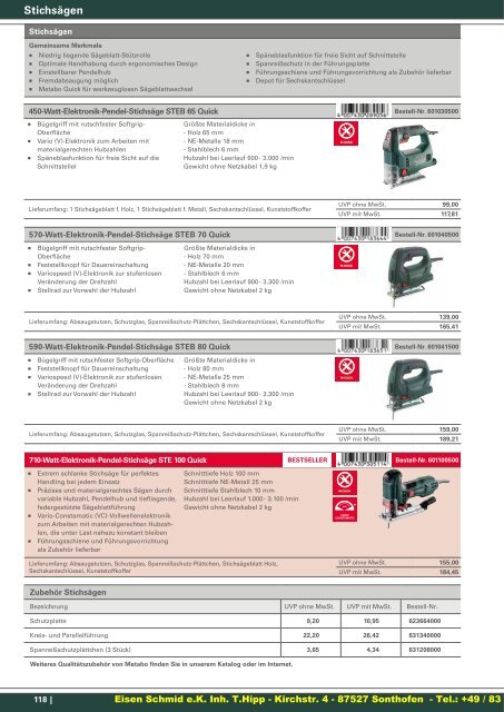 Metabo Katalog