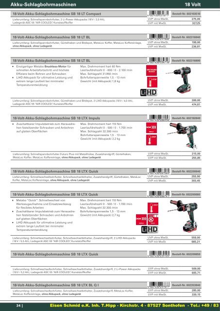 Metabo Katalog