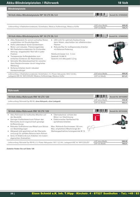 Metabo Katalog