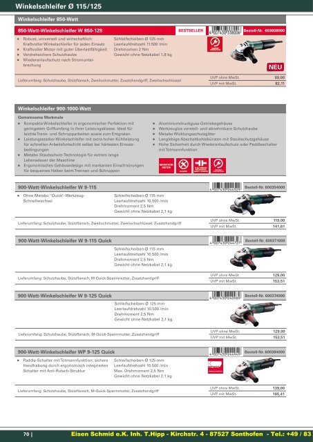 Metabo Katalog