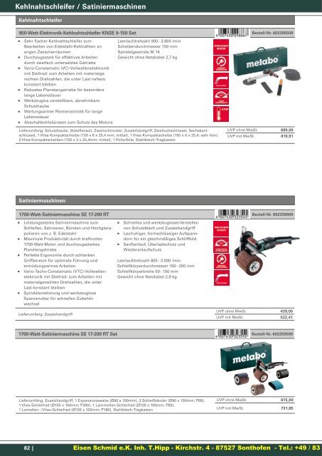 Metabo Katalog