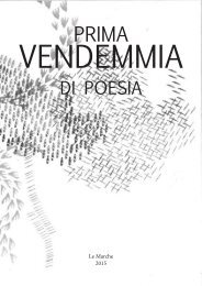 PRIMA VENDEMIA DI POESIA / 2015 Le Marche