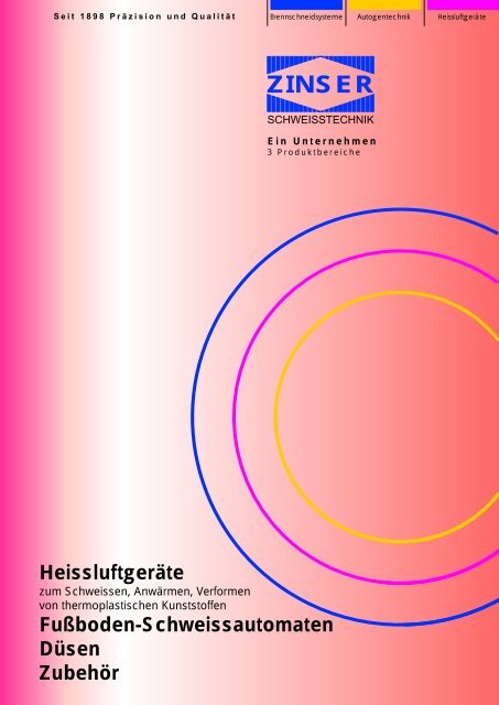 Heissluftgeräte - Zinser Schweisstechnik GmbH