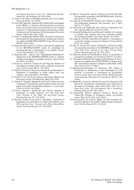 Karpouzas et al. - 2006 - Pesticide exposure assessment in rice paddies in E