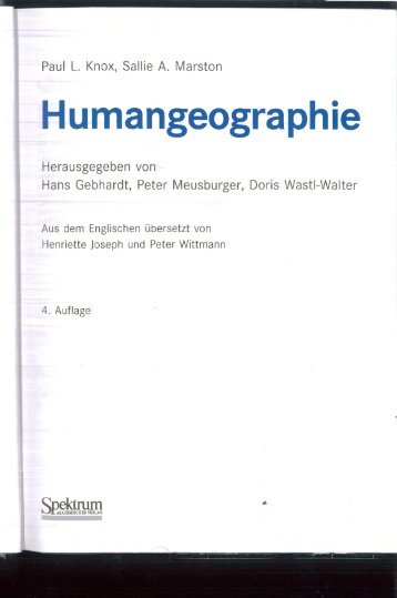 Knox und Marston - 2008 - Humangeographie