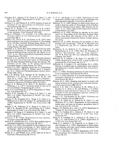 McKenzie et al. - 1994 - Breeding improved rice cultivars for temperate reg