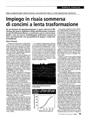 Romani - 2003 - Impiego in risaia sommersa di concimi a lenta tras