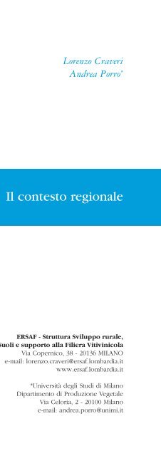 Tagliaferri und Merlo - L'acqua, una risorsa per il sistema agricolo lomba