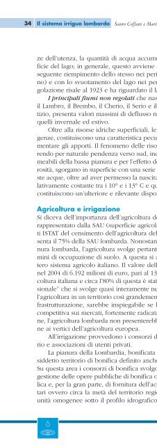 Tagliaferri und Merlo - L'acqua, una risorsa per il sistema agricolo lomba