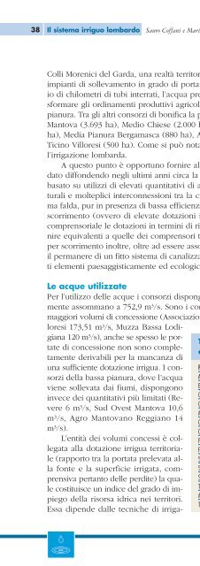 Tagliaferri und Merlo - L'acqua, una risorsa per il sistema agricolo lomba