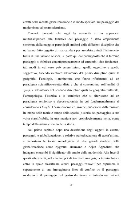 Vecchio - 2011 - Il paesaggio nell'era della globalizzazione