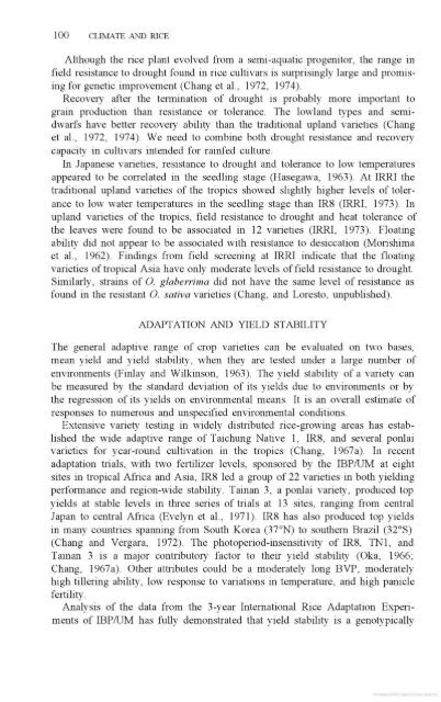 Vergara - 1976 - Physiological and morphological adaptability of ri