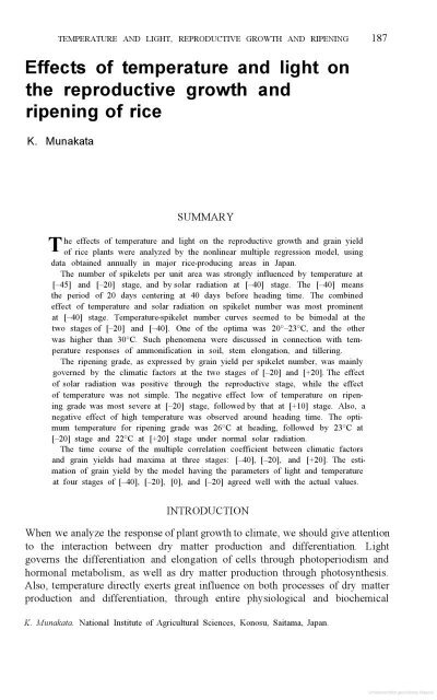 Vergara - 1976 - Physiological and morphological adaptability of ri