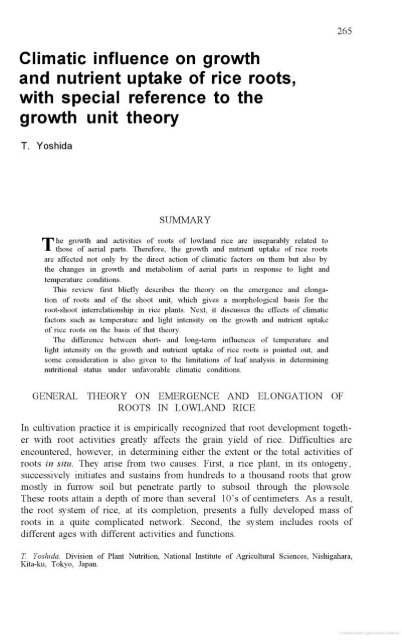 Vergara - 1976 - Physiological and morphological adaptability of ri