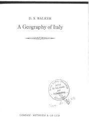 Walker - 1967 - A geography of Italy