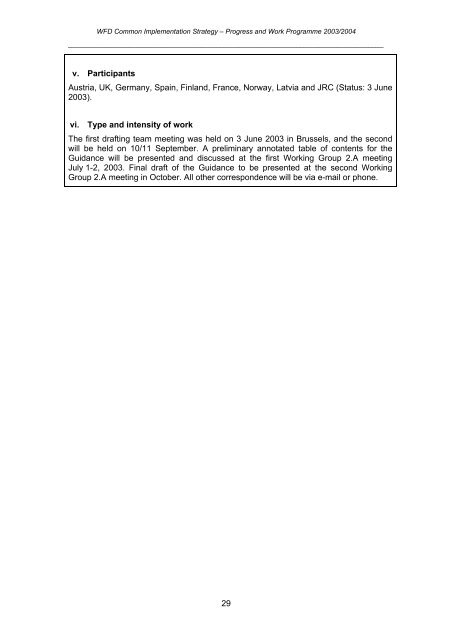 WATECO - 2003 - Common implementation strategy for the Water Frame