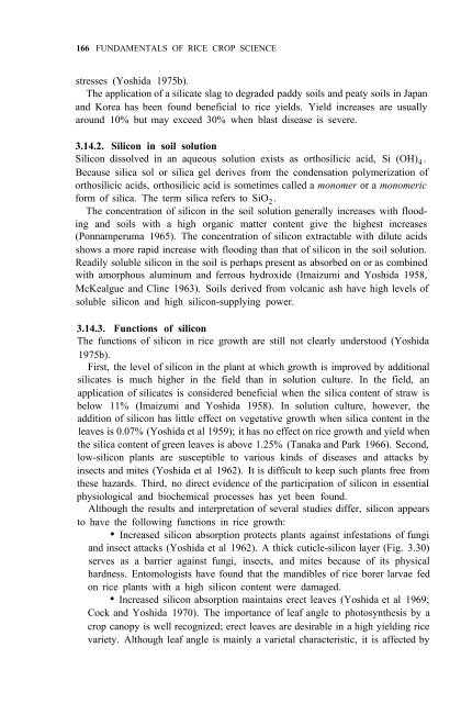 Yoshida - 1981 - Fundamentals of Rice Crop Science