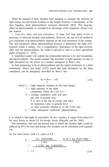 Yoshida - 1981 - Fundamentals of Rice Crop Science