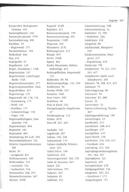 Walter und Breckle - 1999 - Vegetation und Klimazonen  GrundriÃŸ der globalen 