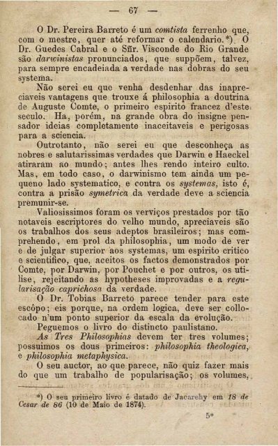 A Filosofia no Brasil Sílvio Romero