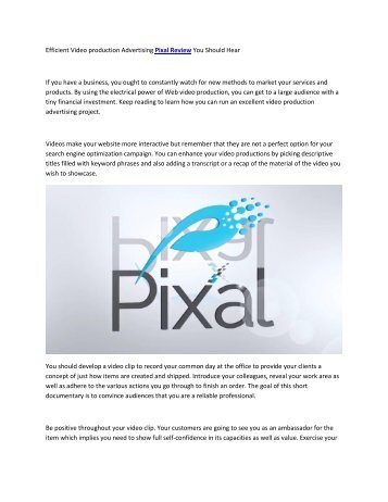 Pixal Review Bonus