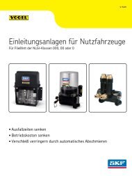 Einleitungsanlagen für Nutzfahrzeuge - Schmieranlagen