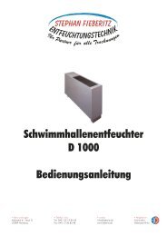 [pdf] Schwimmhallenentfeuchter Amcor D 1000 ... - Fieberitz