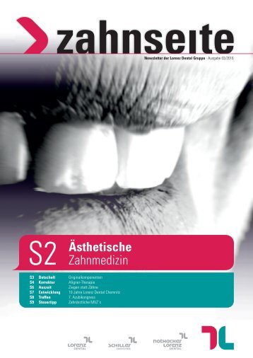 Lorenz Dental - Zahnseite 03/2016