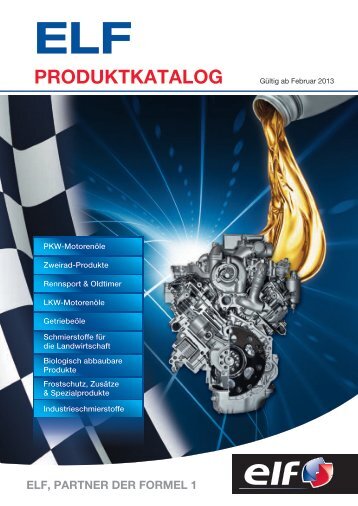 ELF Produktkatalog 2013