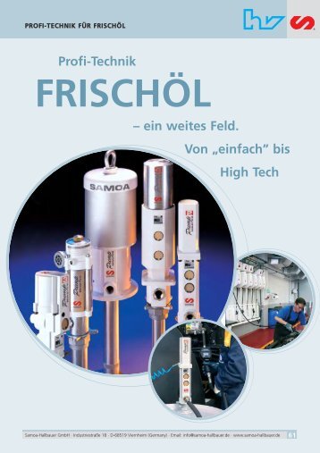 Hallbauer Katalog Frischoel