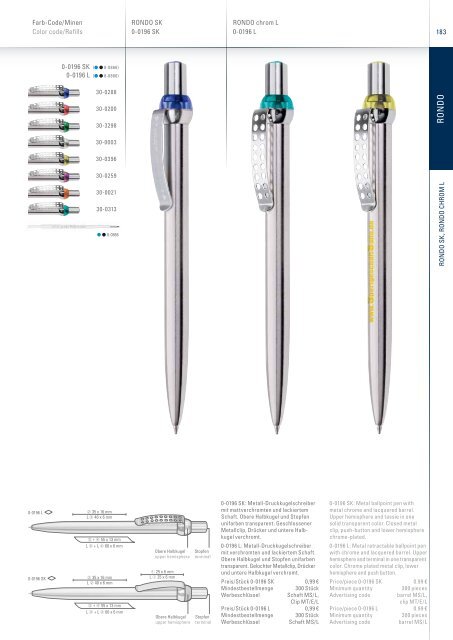 Werbeschreibgeräte, Werbekugelschreiber in allen Formen und Farben