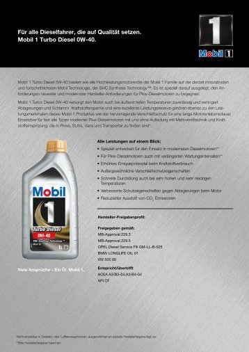 Produkt sheet TD 0W-40