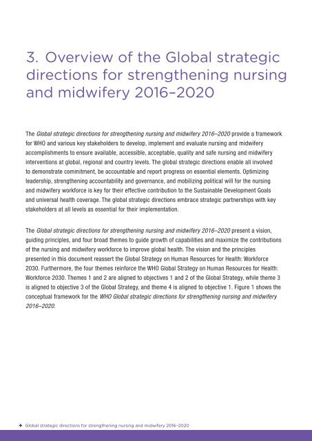 Global strategic directions for strengthening nursing and midwifery 2016–2020