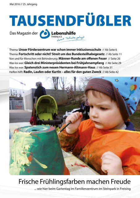 2016 Mai / Lebenshilfe Freising / Tausendfüßler-Magazin	